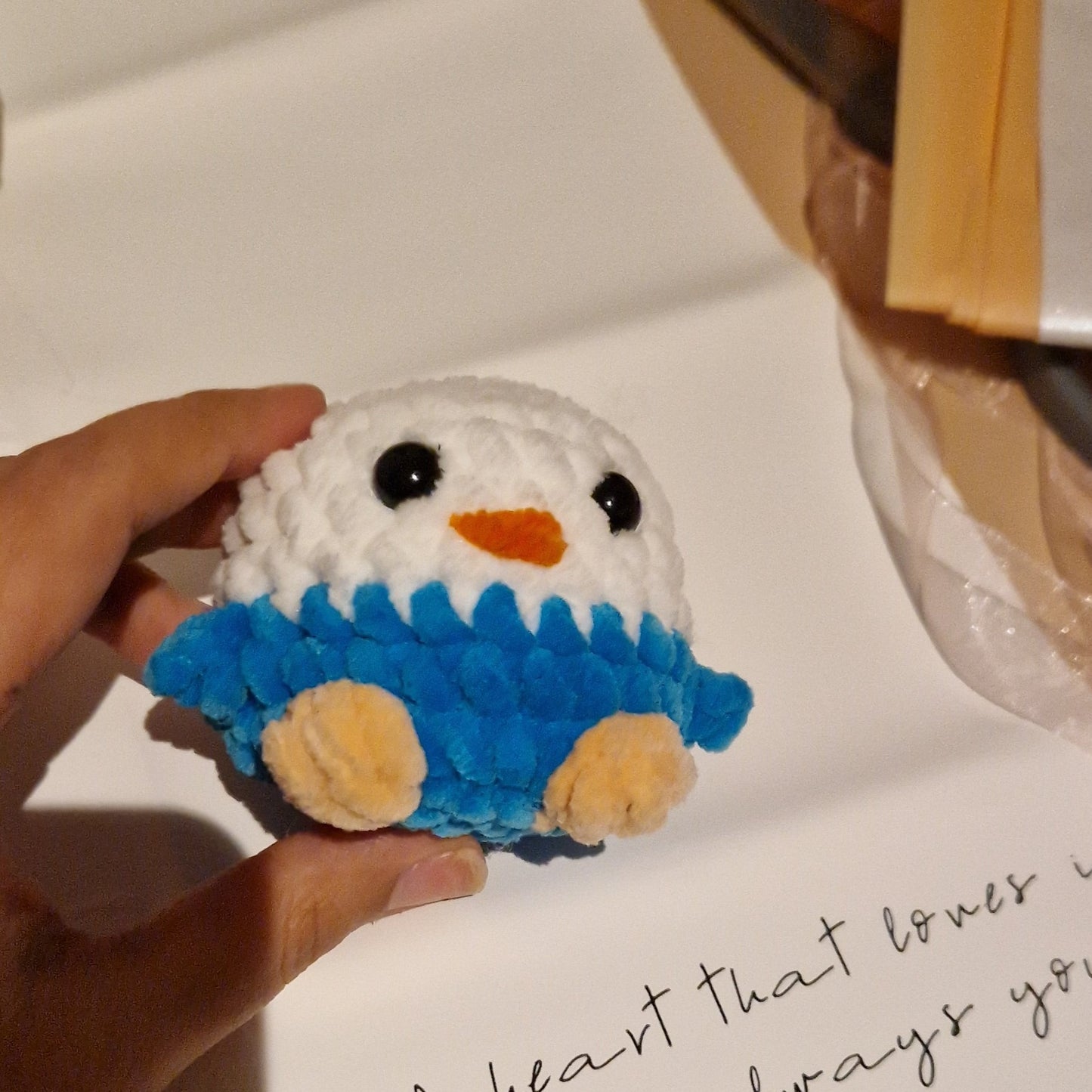 Mini parrekeet plushie
