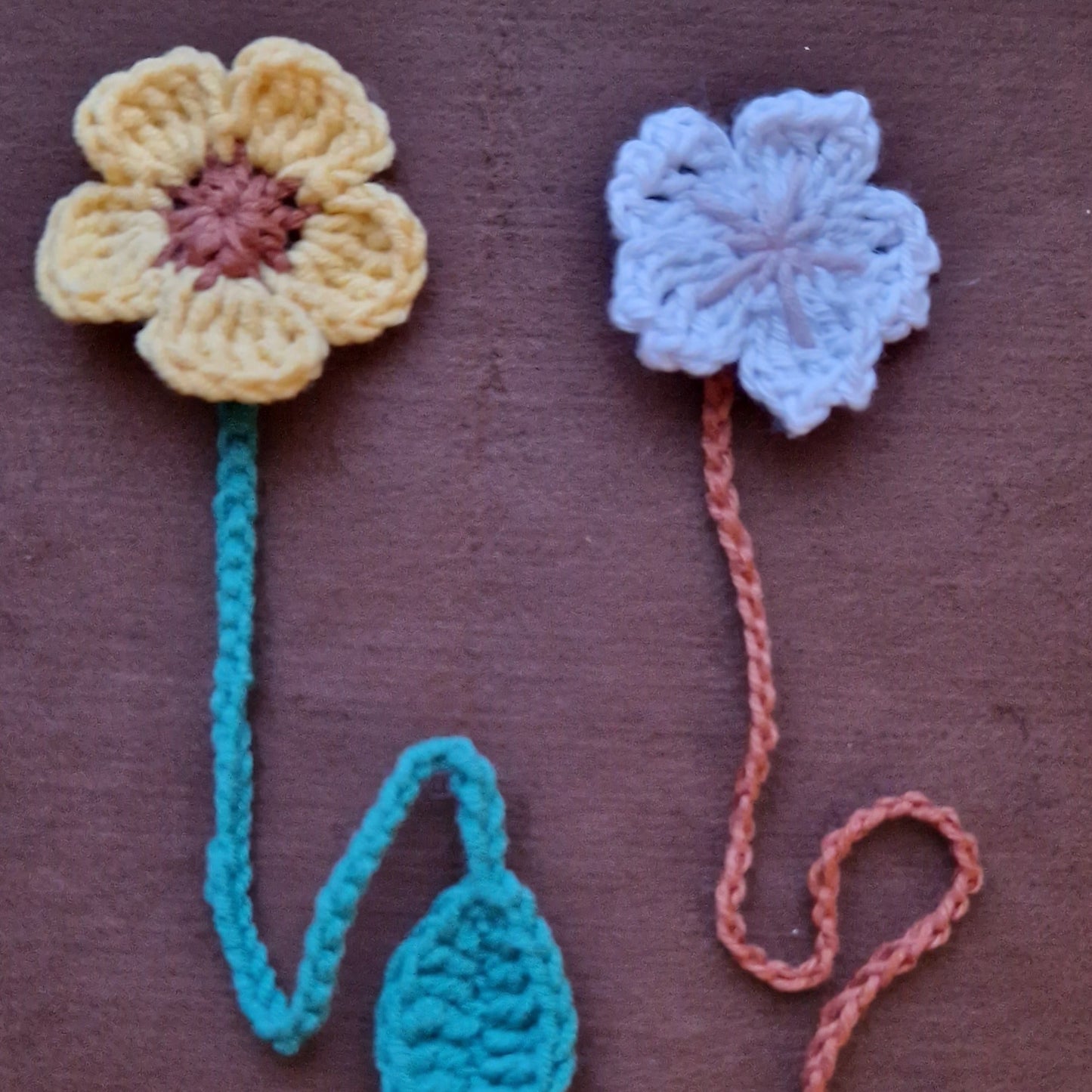 Crochet Flower Bookmarks