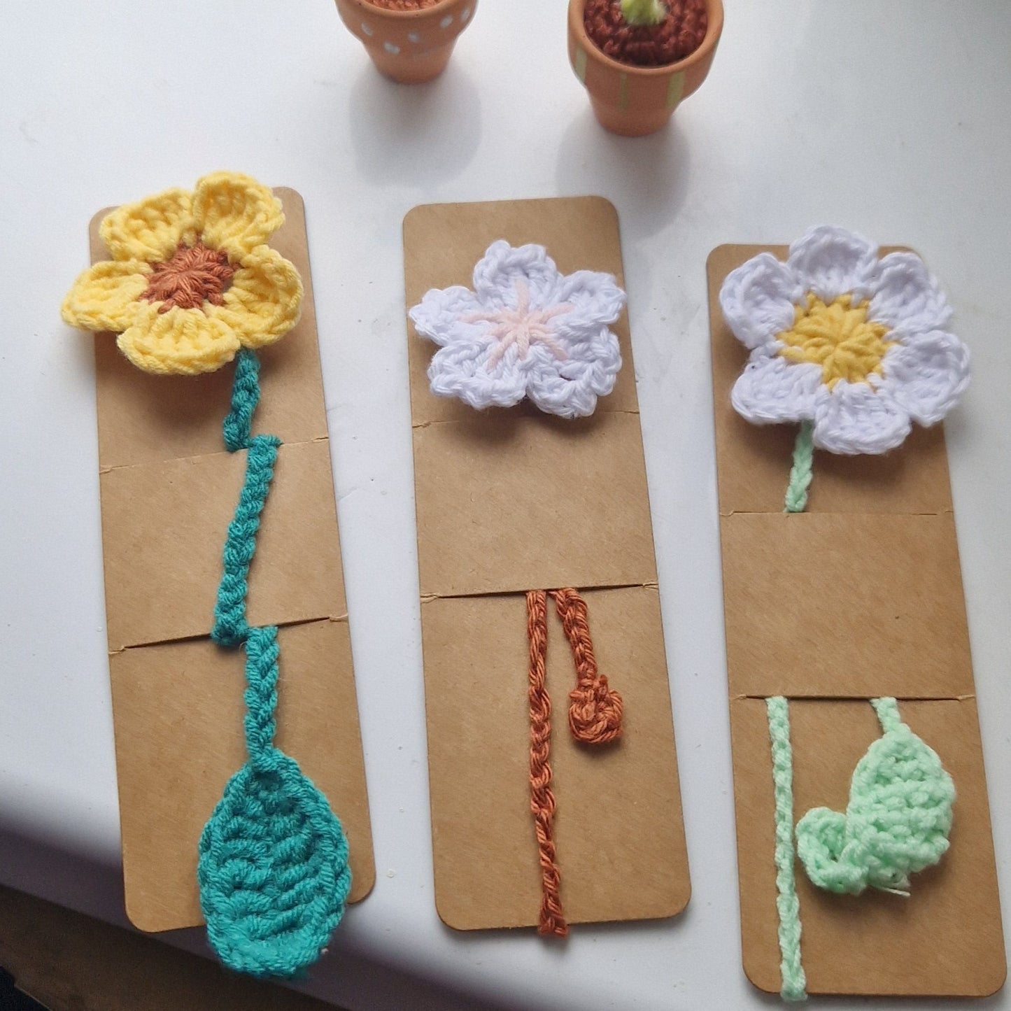 Crochet Flower Bookmarks