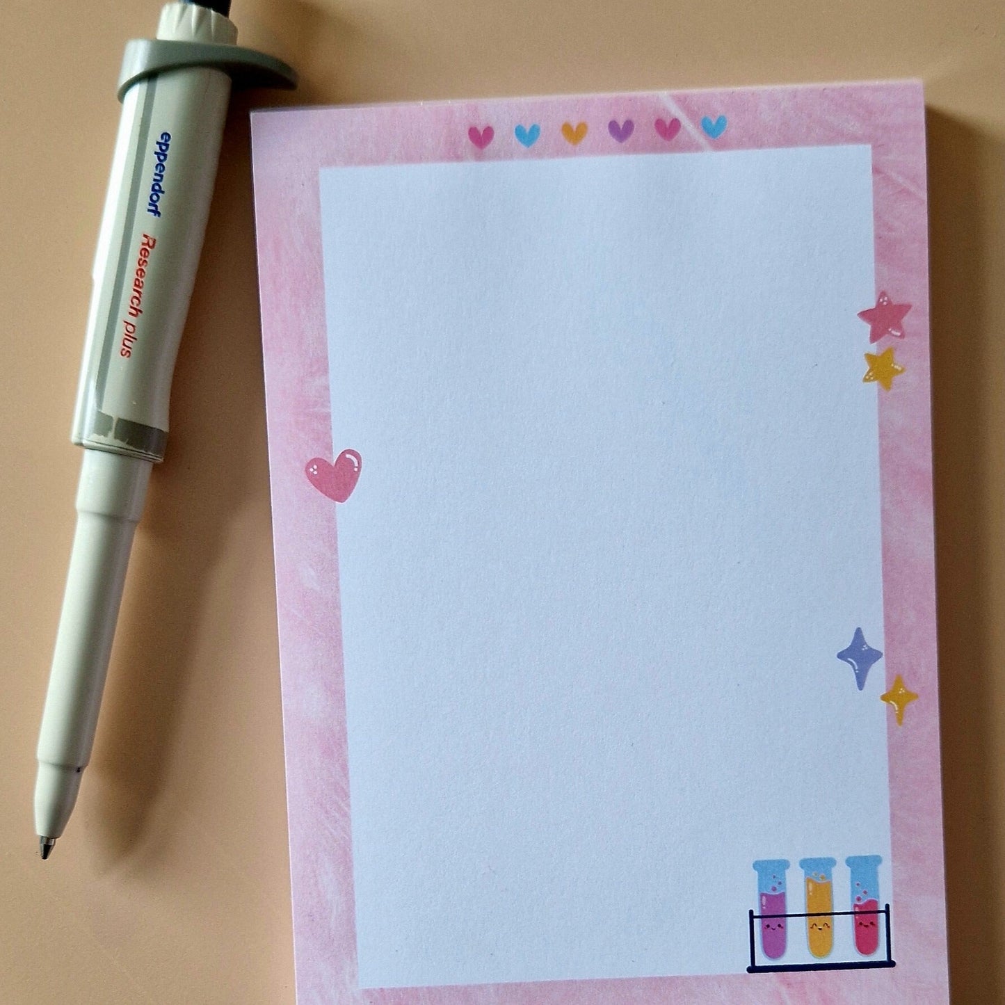 A6 Kawaii test tubes notepad